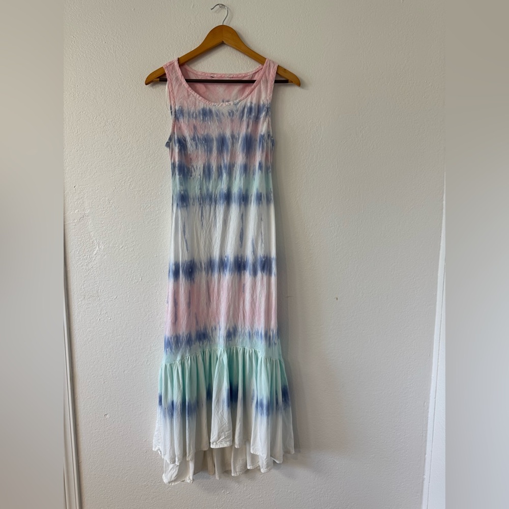 Linen Tye Dye Dress, Size Small